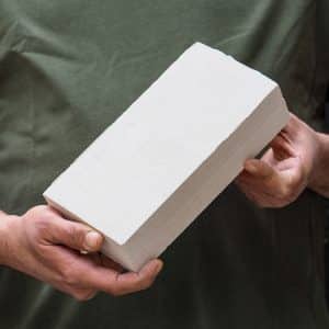 Brique réfractaire blanche 22x11x5.5 cm